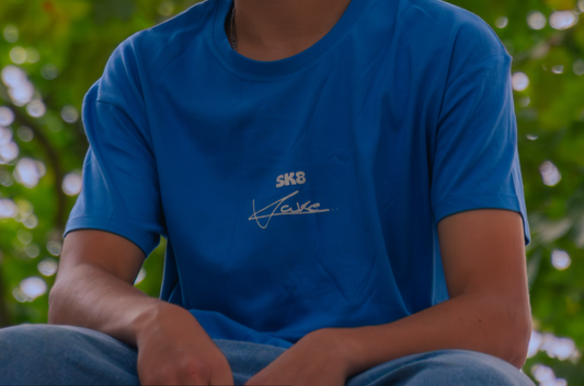 Letters Tee (Blue)